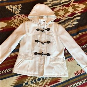 White Celebrity Pink Pea Coat
